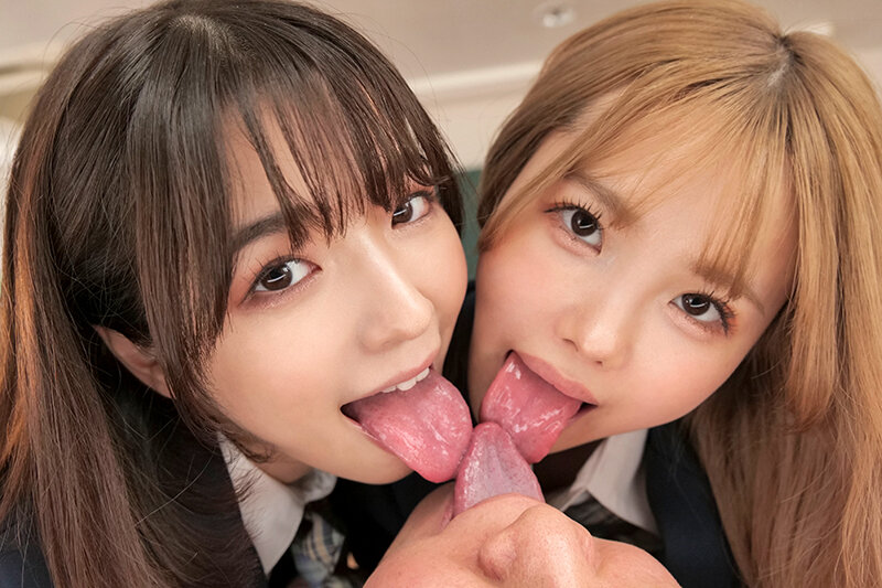 よだれをた～っぷり飲ませてくれる制服美少女のとろっとろベロちゅう唾液性交 松本いちか 倉本すみれのサムネイル画像