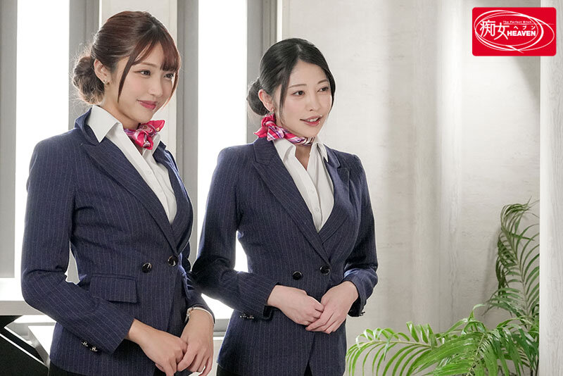 酔うとヤリマンになるCAに美脚黒タイツ挟み撃ちロック＆ベロチュウ体位で出張不倫フライト 森日向子 木下ひまりのサムネイル画像