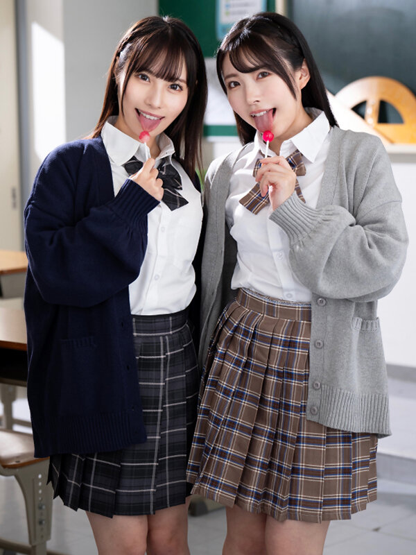 ペロペロちゅっちゅめちゃかわW痴女 女子校生の唾液はあま～い蜜の味… 唾液と唾液が絡み合う口内性感開発のサムネイル画像