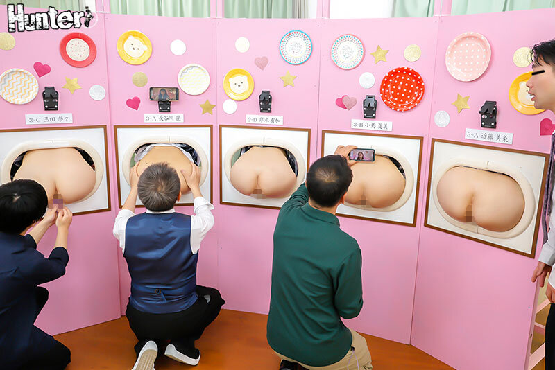 『壁尻展覧会』2 美術部の文化祭の特設コーナーは女子部員たち自らの生尻を展示する壁尻！見て触れて挿れて楽しめるスケベすぎる芸術作品の展覧会！のサムネイル画像