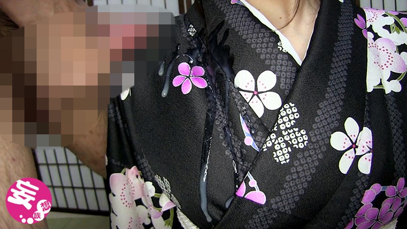 着物ぶっかけ！和装でお出掛けするのが大好きなあやのさんは着物持参でザーメンまみれ 加藤あやののサムネイル画像