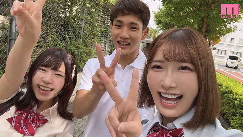 修学旅行中ボクの勃起ビーチクに気づいた陽キャ女子に囲まれ挟まれず～っと乳首をこねこね！くりくり！さすさす！ぎゅいん！同時責め射精され続けた1泊2日 美園和花 沙月恵奈のサムネイル画像
